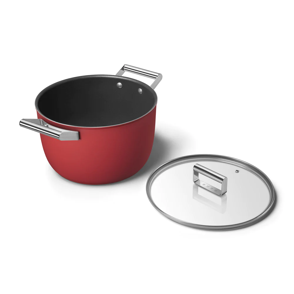 Faitout années 50 26 cm Rouge Smeg