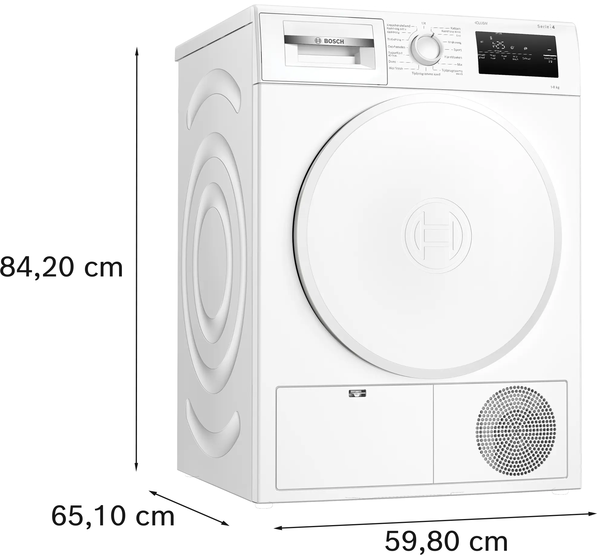 Serie 4 Warmtepompdroger 8 kg