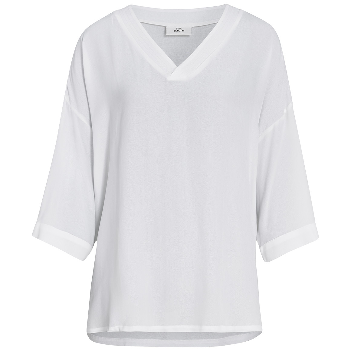 Gina Benotti Damen Bluse aus Viskose weiss