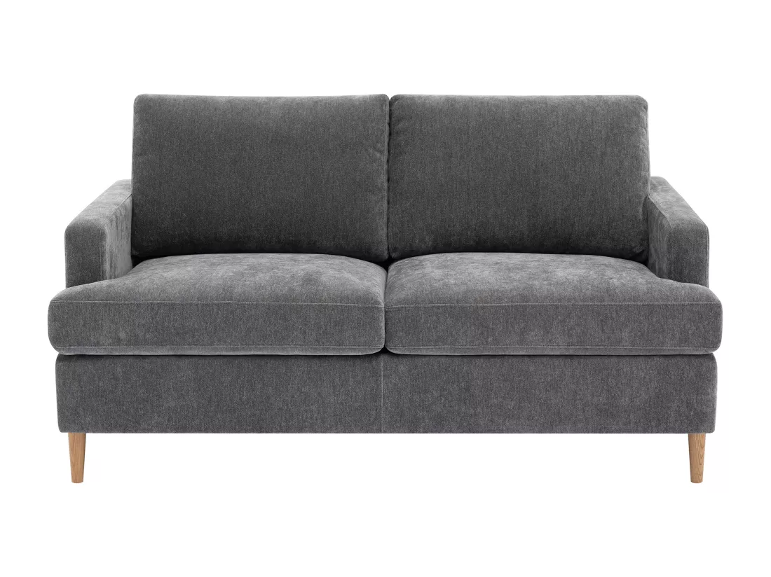 Canapé 3 places convertible en tissu gris COPONA