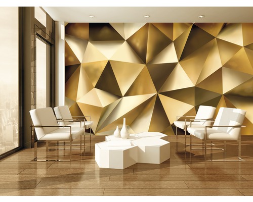 Vliesbehang 3476 VEXXXL 3D goud 4-delige set 415 x 254 cm
