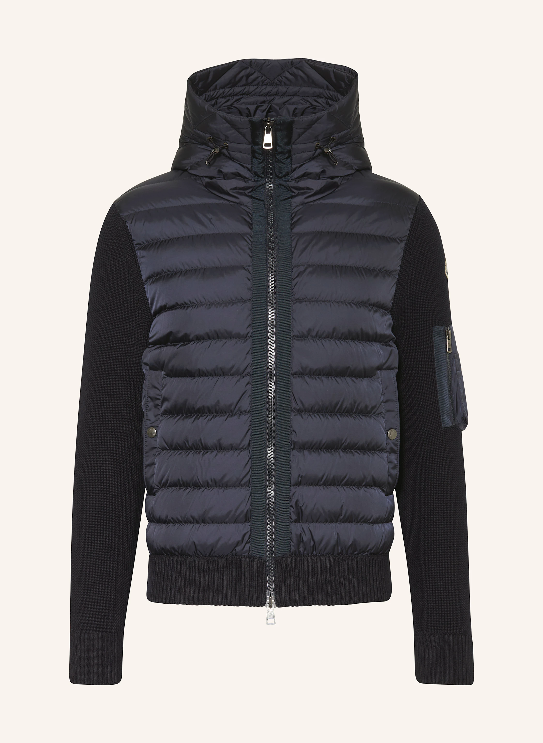 MONCLER Daunenjacke im Materialmix