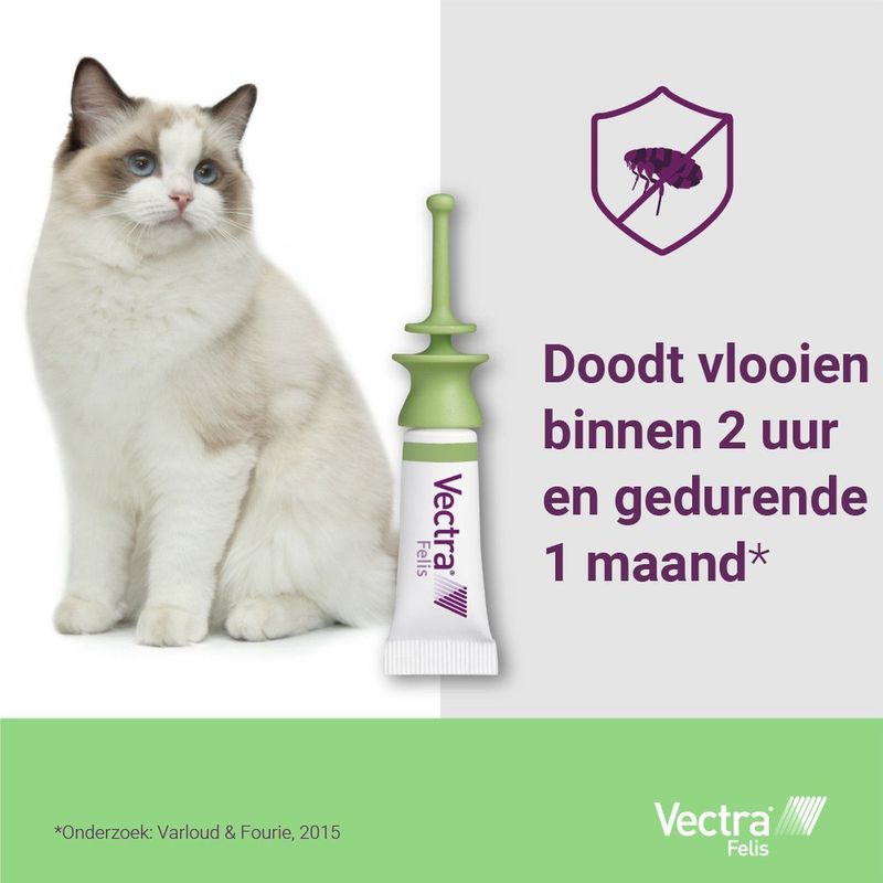 Vectra Felis - 3x0,9ml Spot-on Pipetten voor Katten - Vlooienbestrijding