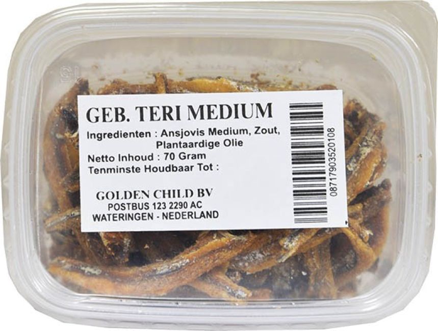 Golden Child Gebakken Ikan Terie 70g