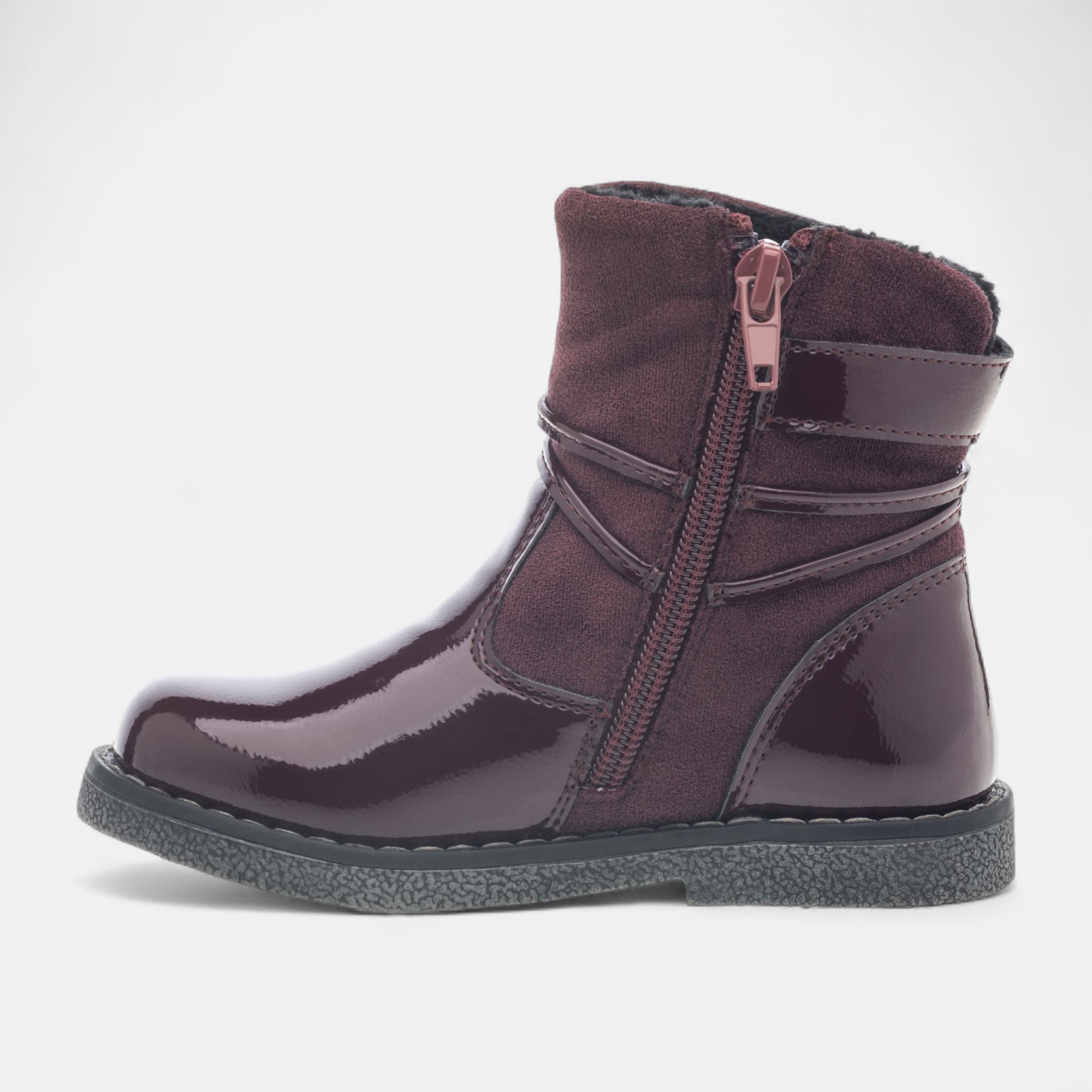 Bottines Fille bordeaux