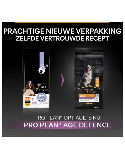 Pro Plan Dog Senior Medium & Large Breed - Hondenvoer - Kip 14 kg