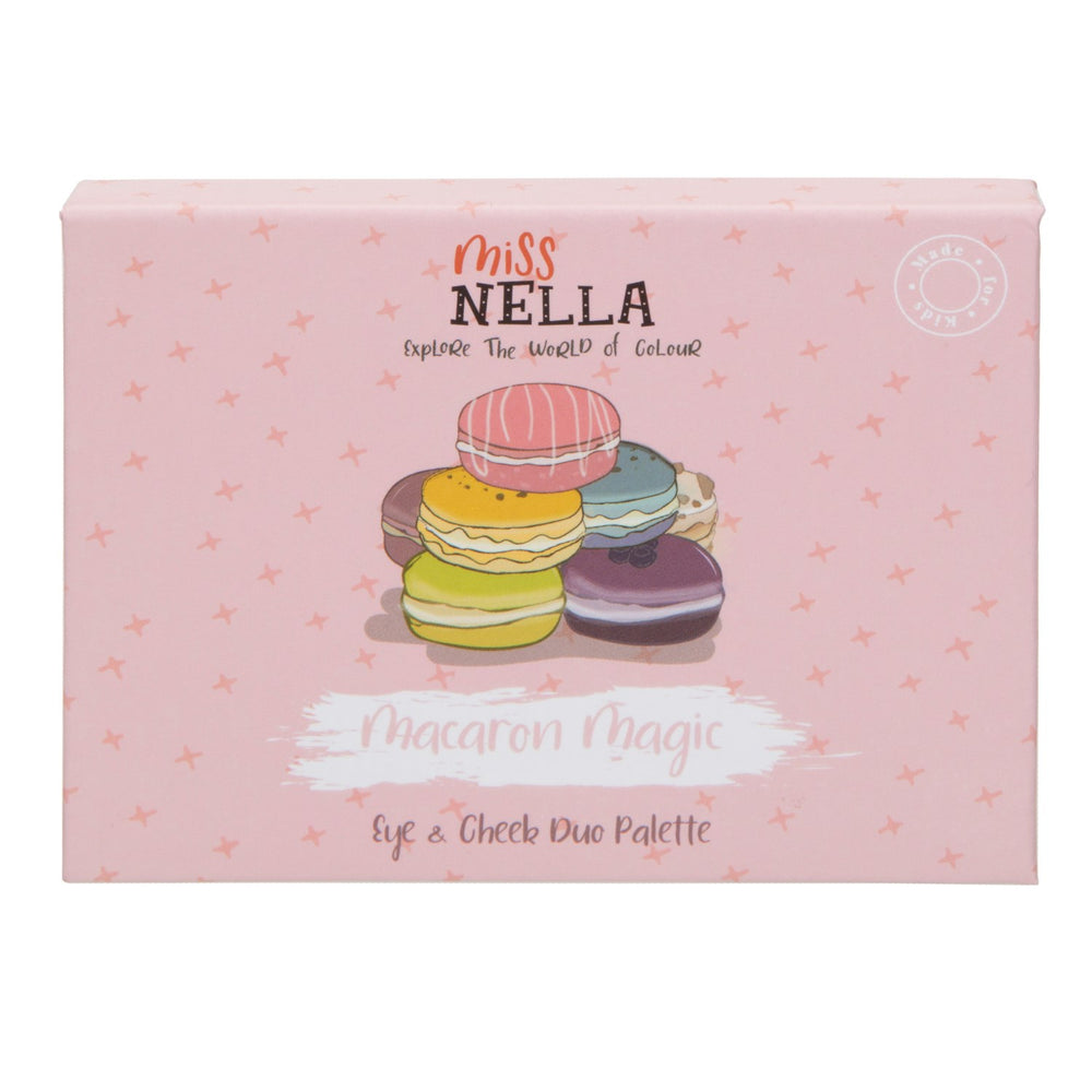 Køb Miss Nella Guld/Lilla Øjenskygge og Blush Duo Palette Macaron Magic