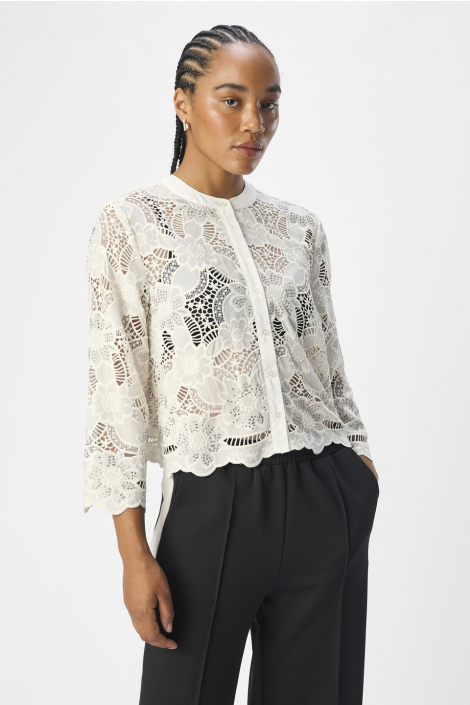Object beige dames blouse