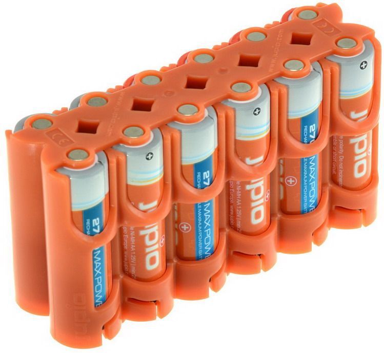 Jupio - Power Clip - Batterijhouder - Kunststof - Geschikt voor 12 AA-batterijen