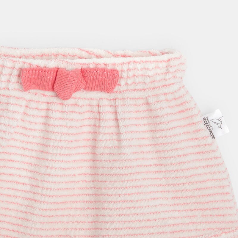 Short bébé en coton éponge bio rose Absorba Rose