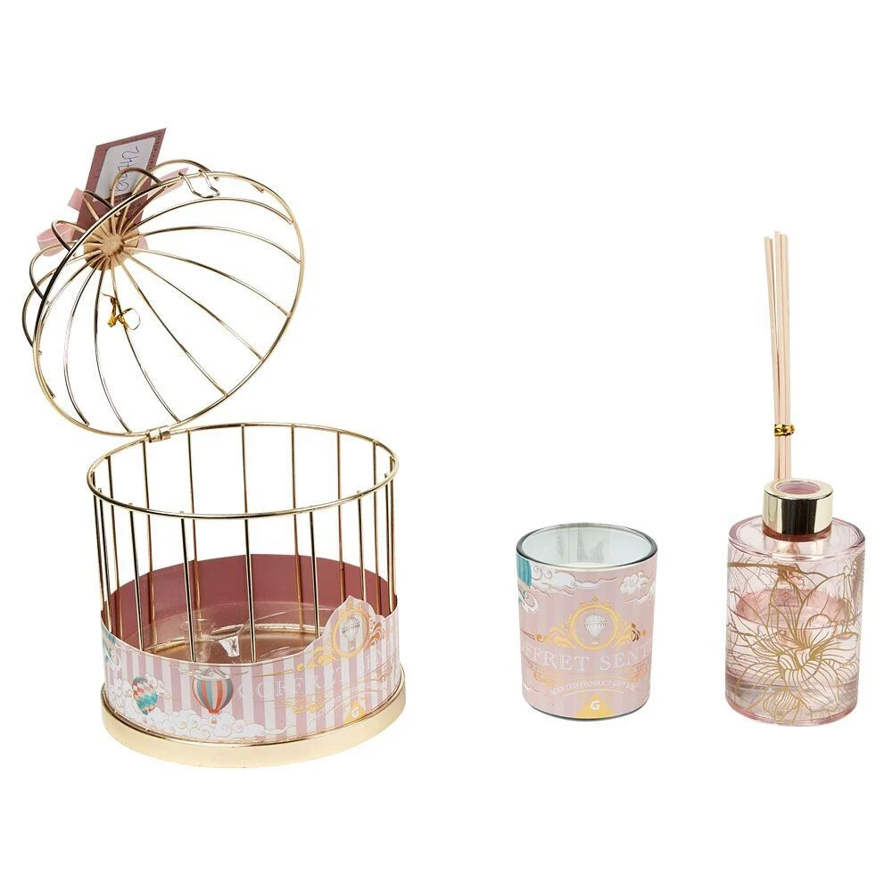 Coffret cage senteur rose
