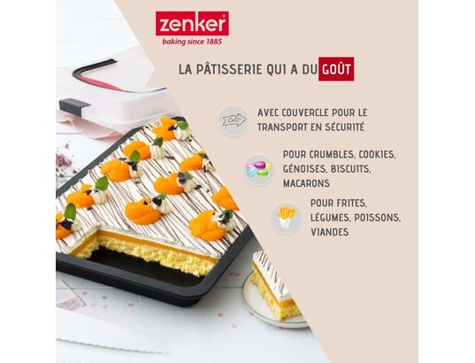 ZENKER - Pâtisserie Plaque de cuisson 42 x 29 cm avec couvercle special to go re...