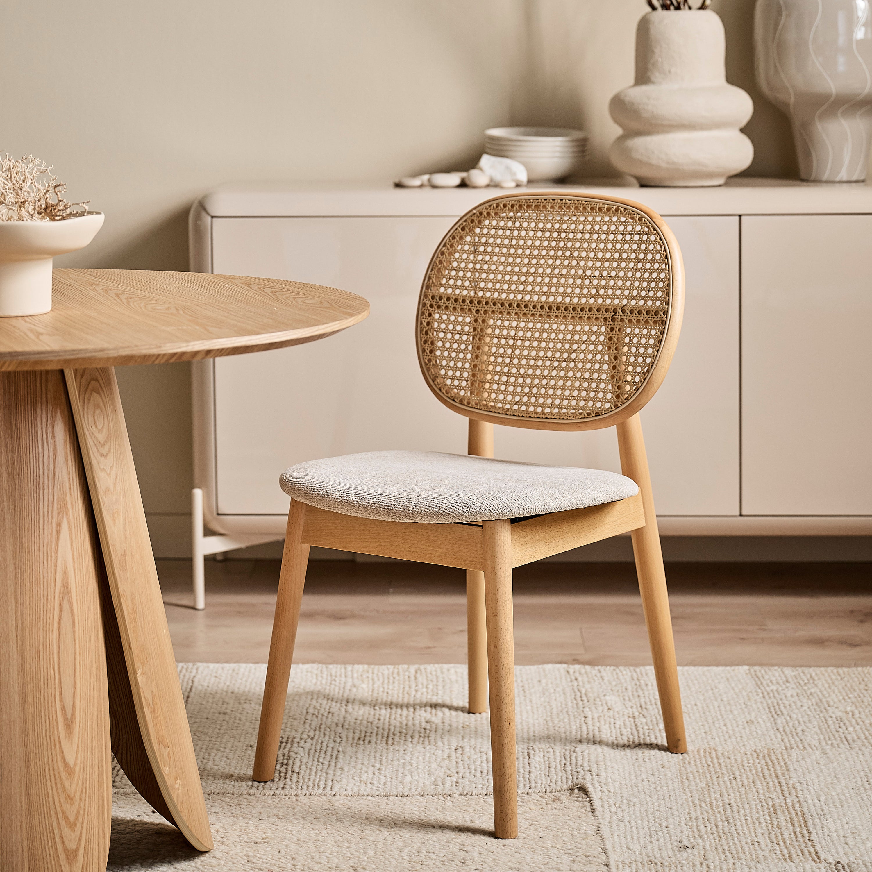 by fonQ Roots Eetkamerstoel - Naturel