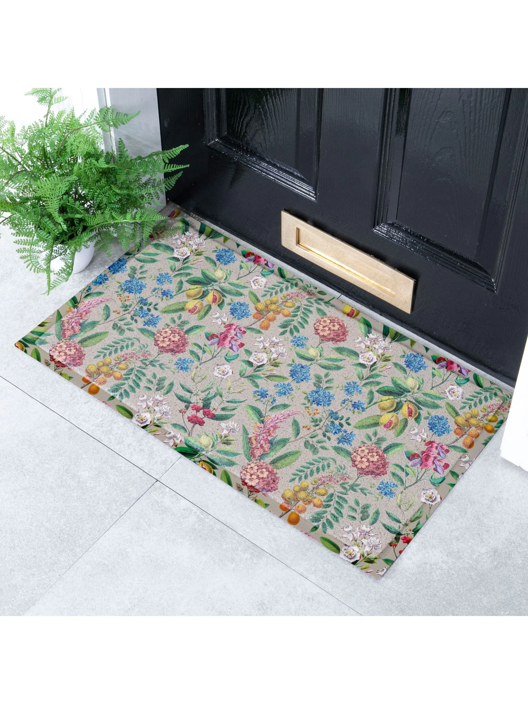 Artsy Mats opvallende Bloemen deurmat voor binnen en buiten