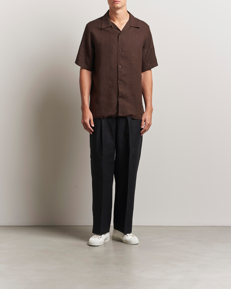 NN07 Julio Linen Resort Shirt Coffee