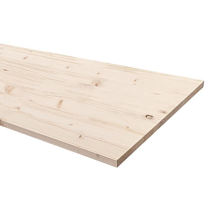 Tablette en sapin rustique ISB 200 x 40 cm, ép.18 mm