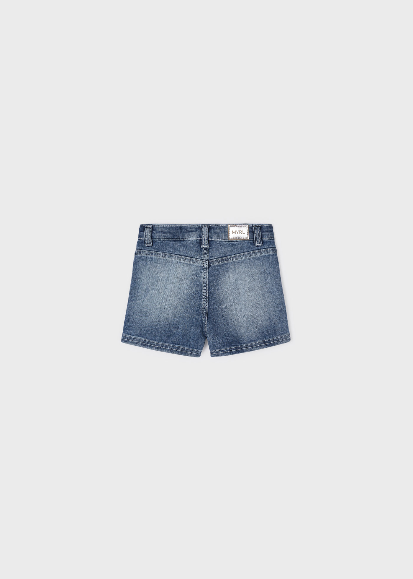 Shorts jeans de algodão sustentável para meninas