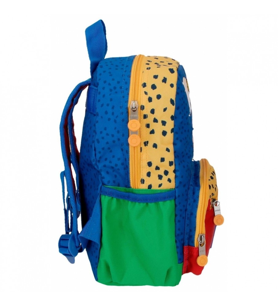 Mochila pequena Enso Jungle Club adaptável multicolorida