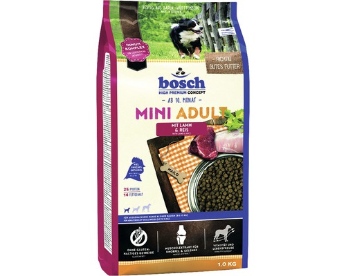 Bosch Mini Adult Lam & Rijst droog hondenvoer 1 kg