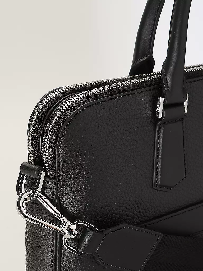 BOSS Ledertasche - Aktentasche NEW CROSSTOWN  schwarz