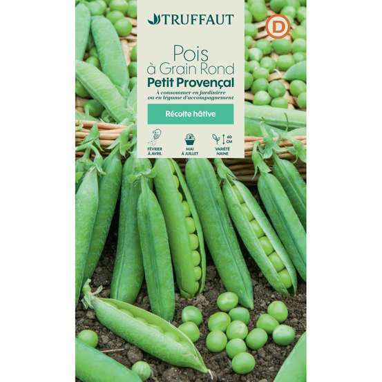 Graines de pois nain à grain rond petit provencal en boite