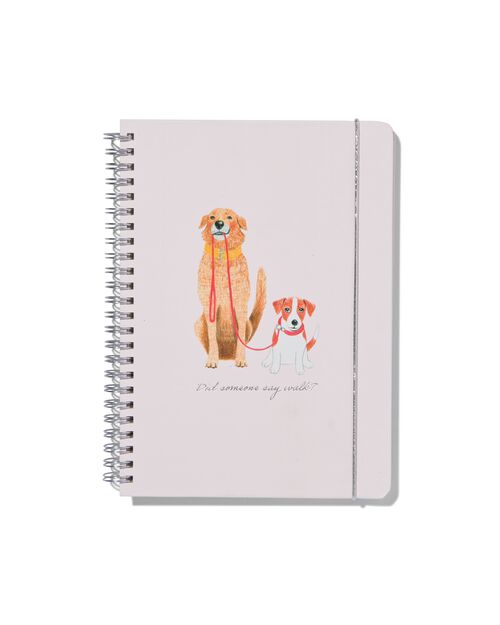 carnet A5 ligné chiens