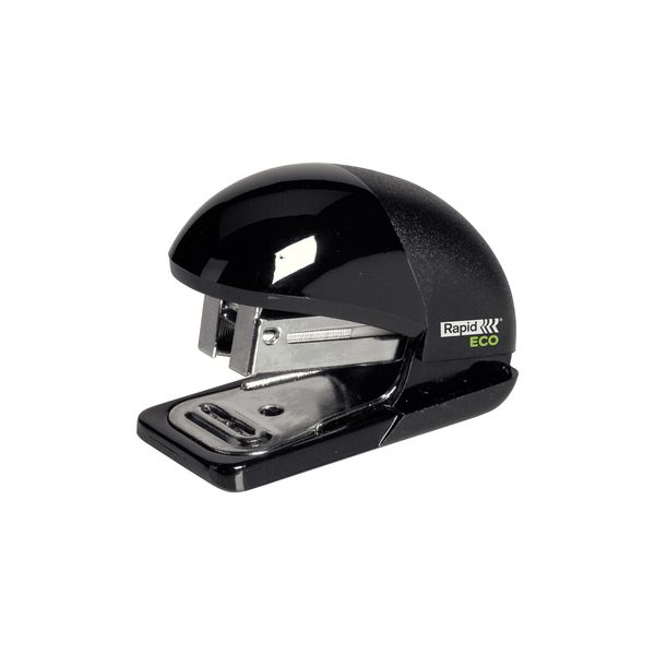 Rapid Agrafador Mini Fashion Eco Até 10 Folhas Usa Agrafes 24/6 e 26/6 Preto