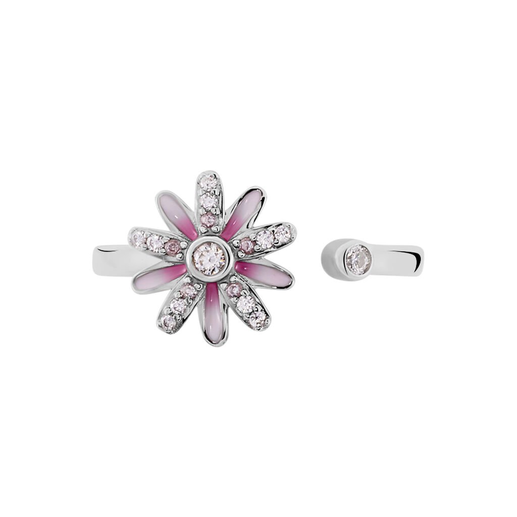 Bague Ambrose Argent Bicolore Oxyde De Zirconium
