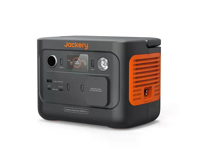 Jackery Power Station Explorer 300 Plus 288 Wh Tragbarer Stromgenerator mit LiFePO4 Akku inkl. Schutzkit