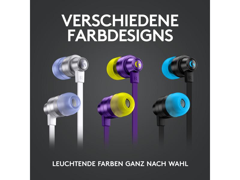 Logitech Headset G333 Gaming Violett Gaming-Ohrhörer für klare Kommunikation auf PC, Konsolen und Mobilgeräten