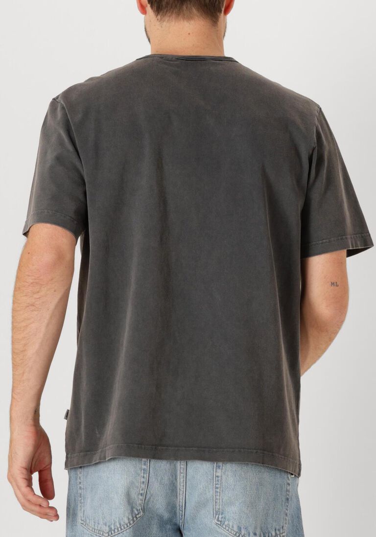 donkergrijze forét t-shirt oak faded wash t-shirt