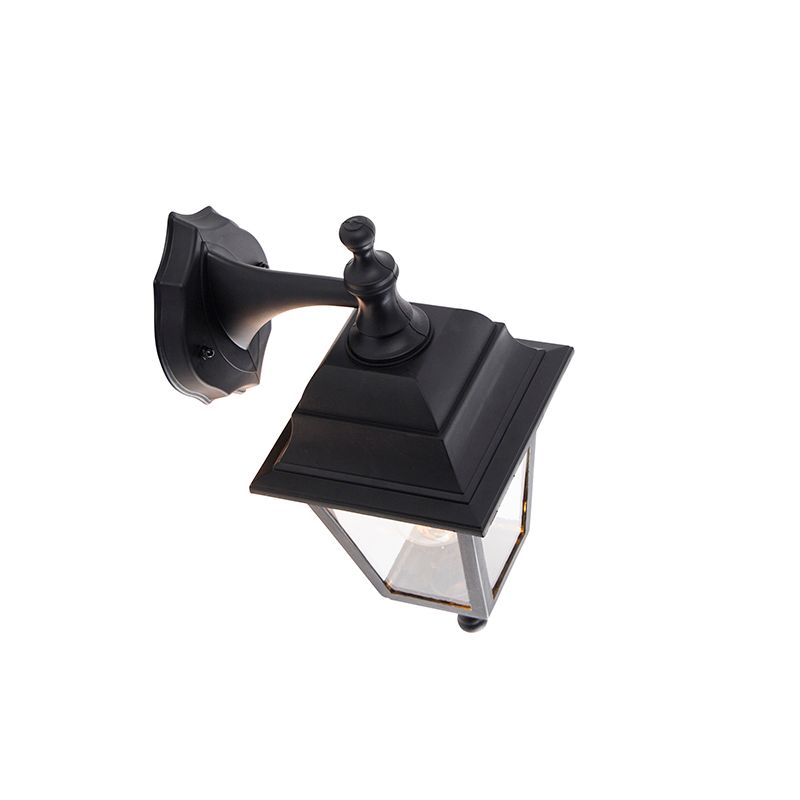 Klassieke buiten wandlamp zwart IP44 - Capital