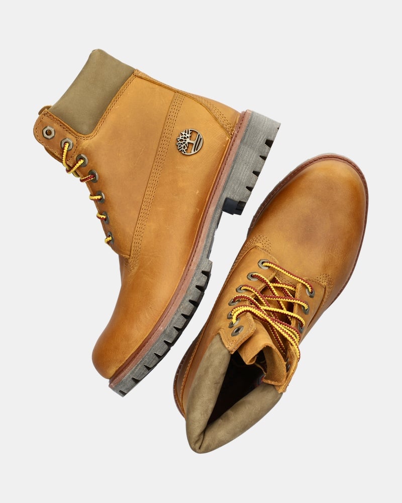 Timberland 6 Inch  Premium Veterboots  - geel
