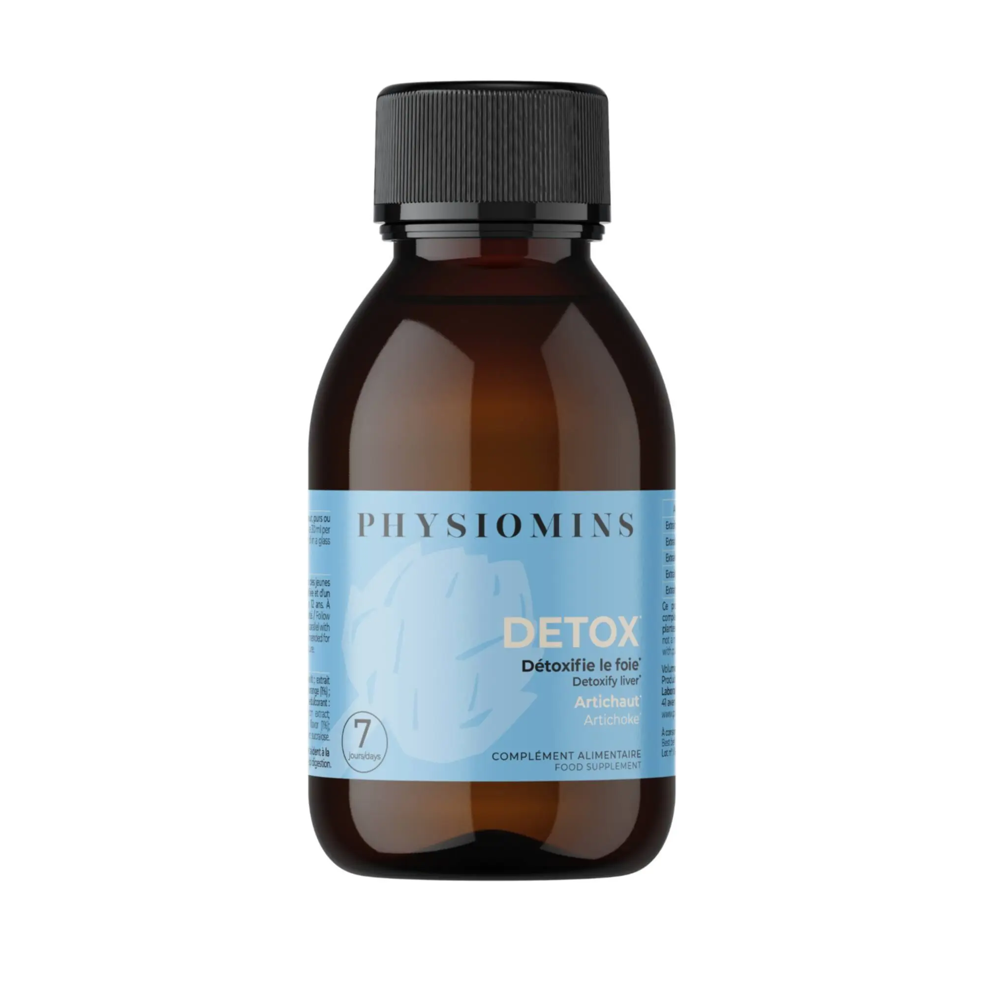 Physiomins - Détox Détoxifie le foie Flacon 200ml - Complément alimentaire
