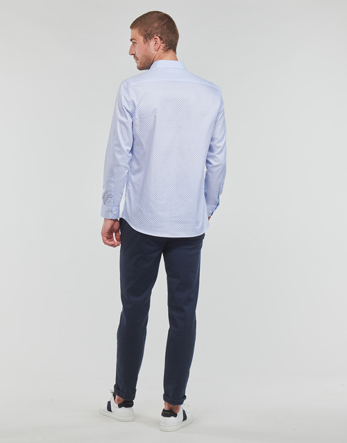 Selected - ETHAN MICRO MOTIF SLIM FIT - Bleu Ciel