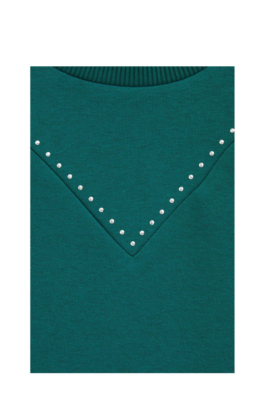 WE Fashion sweater donkergroen