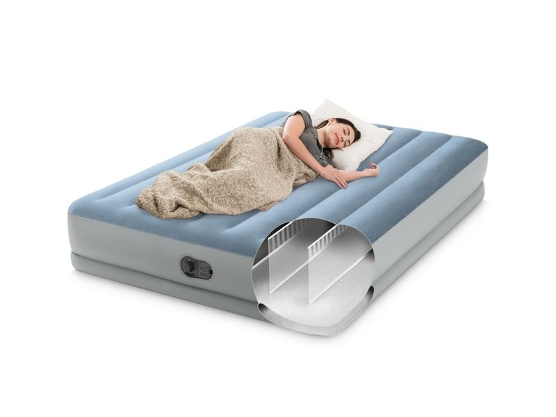 Intex Dura Beam MidRise Queen 152 x 203 x 36 cm Luftbett mit integrierter Pumpe