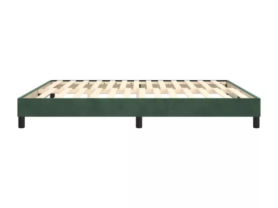 Sommier à lattes de lit Vert foncé 160x200 cm Velours