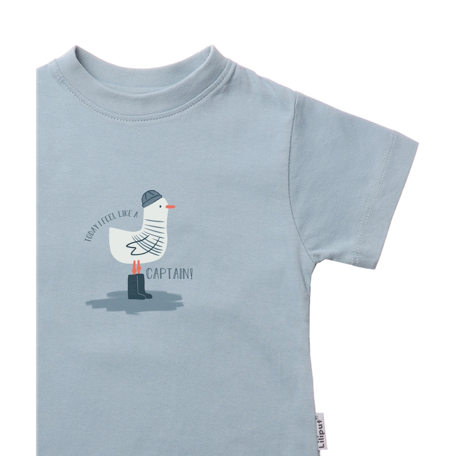 Liliput T-Shirt im 2er Pack Möwe oliv-hellblau