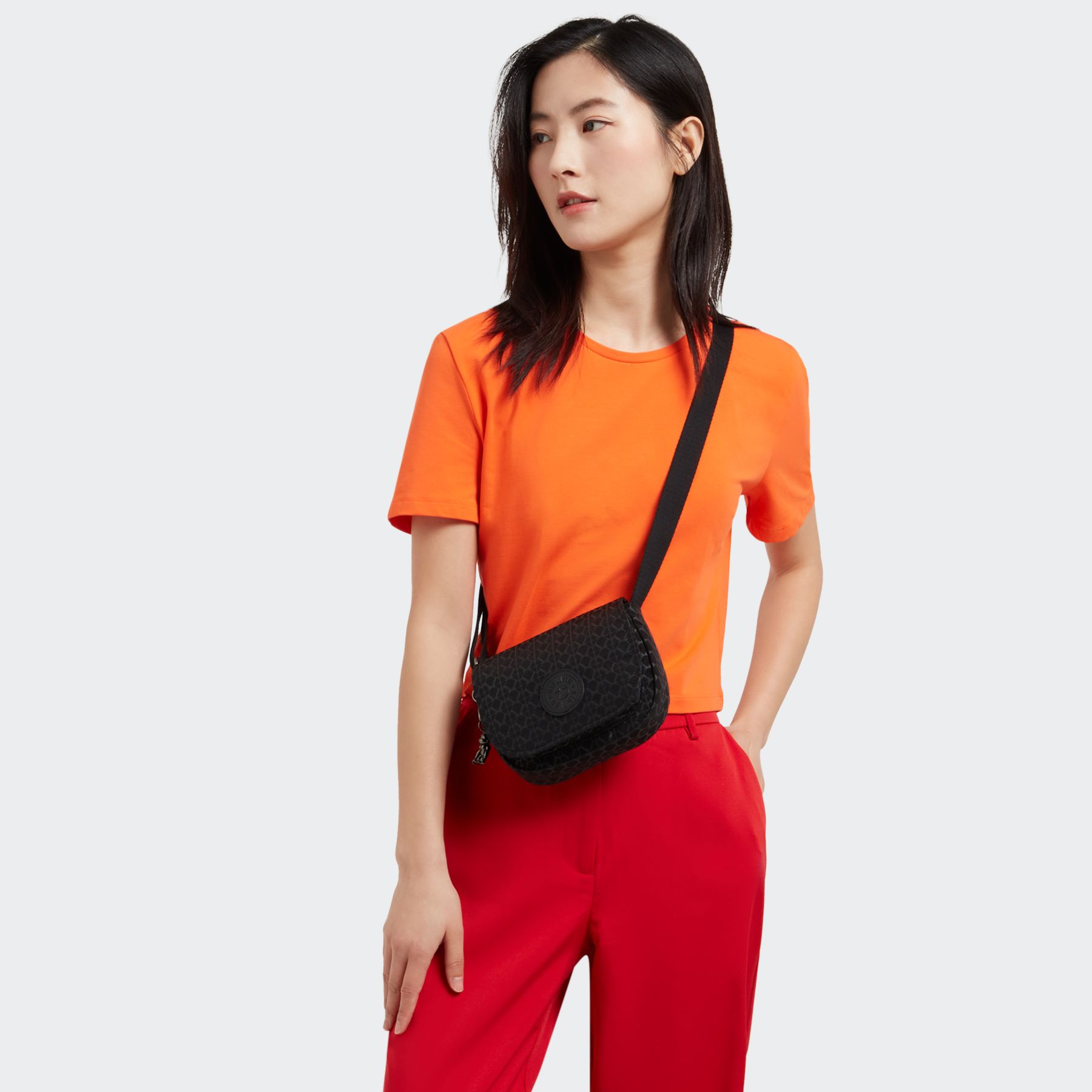 LOREEN MINI Mini sac à bandoulière avec rabat magnétique - Signature Emb