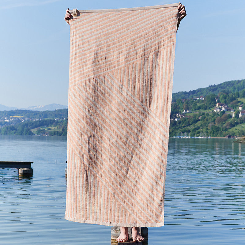 Ole Hamamtuch sweet potato/offwhite 90x170 cm
