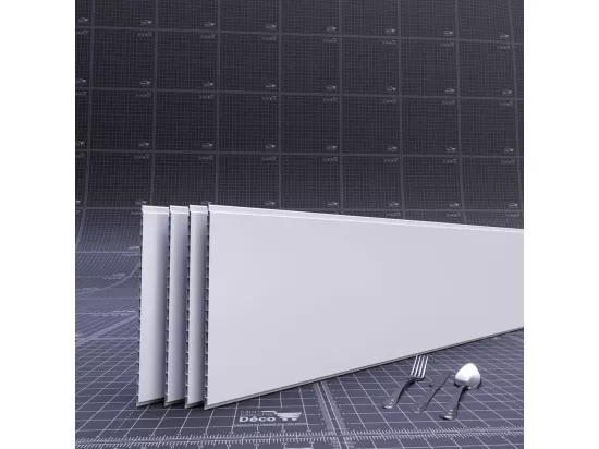 Lambris PVC Alimentaire 250 mm - Lot de 4 Lames - Blanc