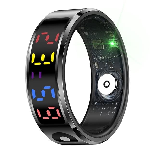 Vandtæt Smart Ring Søvntracker Blodilt Pulsmåler Opladningsetui