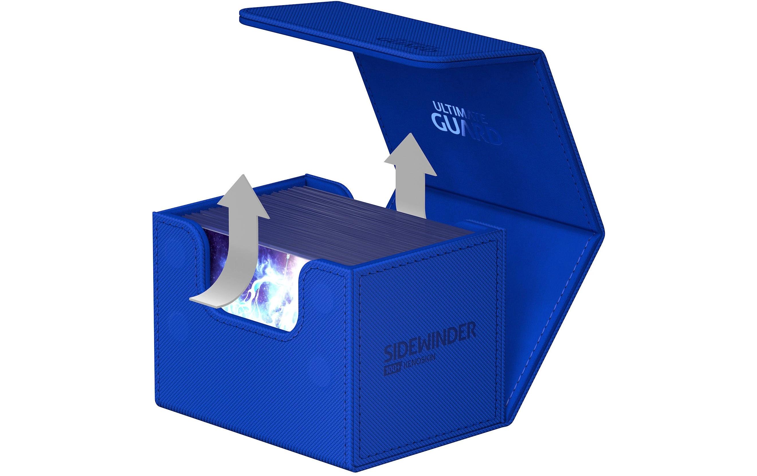Kartenbox XenoSkin Sidewinder Monocolor 100+ BlauHochwertige Box für Sammelkarten in Standardgrösse