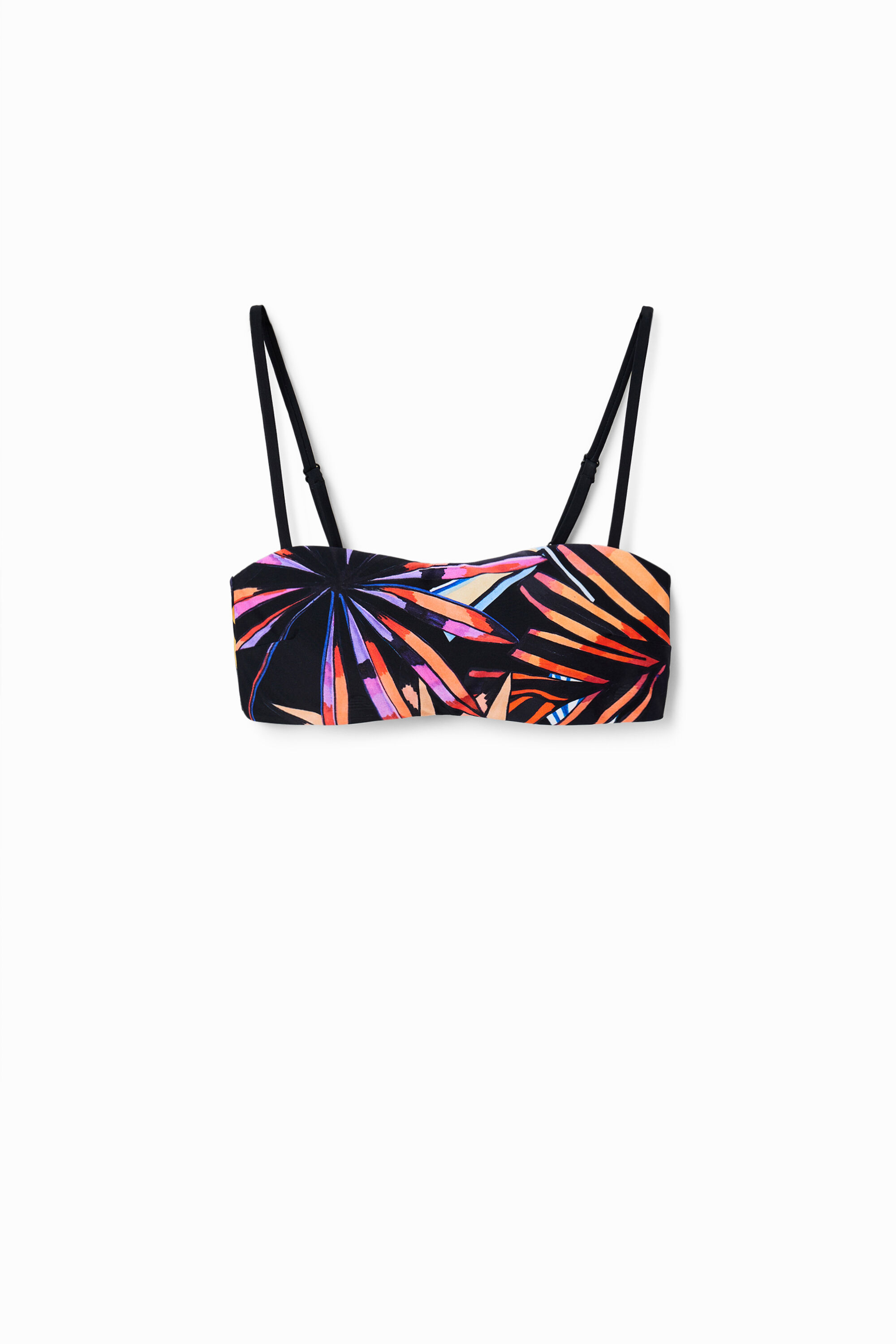 Haut de bikini bandeau tropical