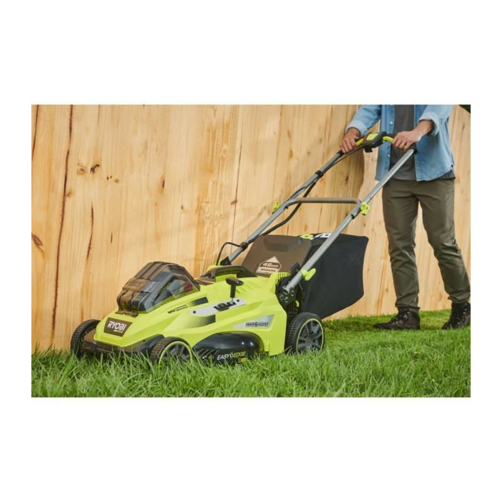 Tondeuse ryobi - 36v maxpower brushless - coupe 46cm - 1 batterie 5.0ah - 1 chargeur - rlm36x46h50pg