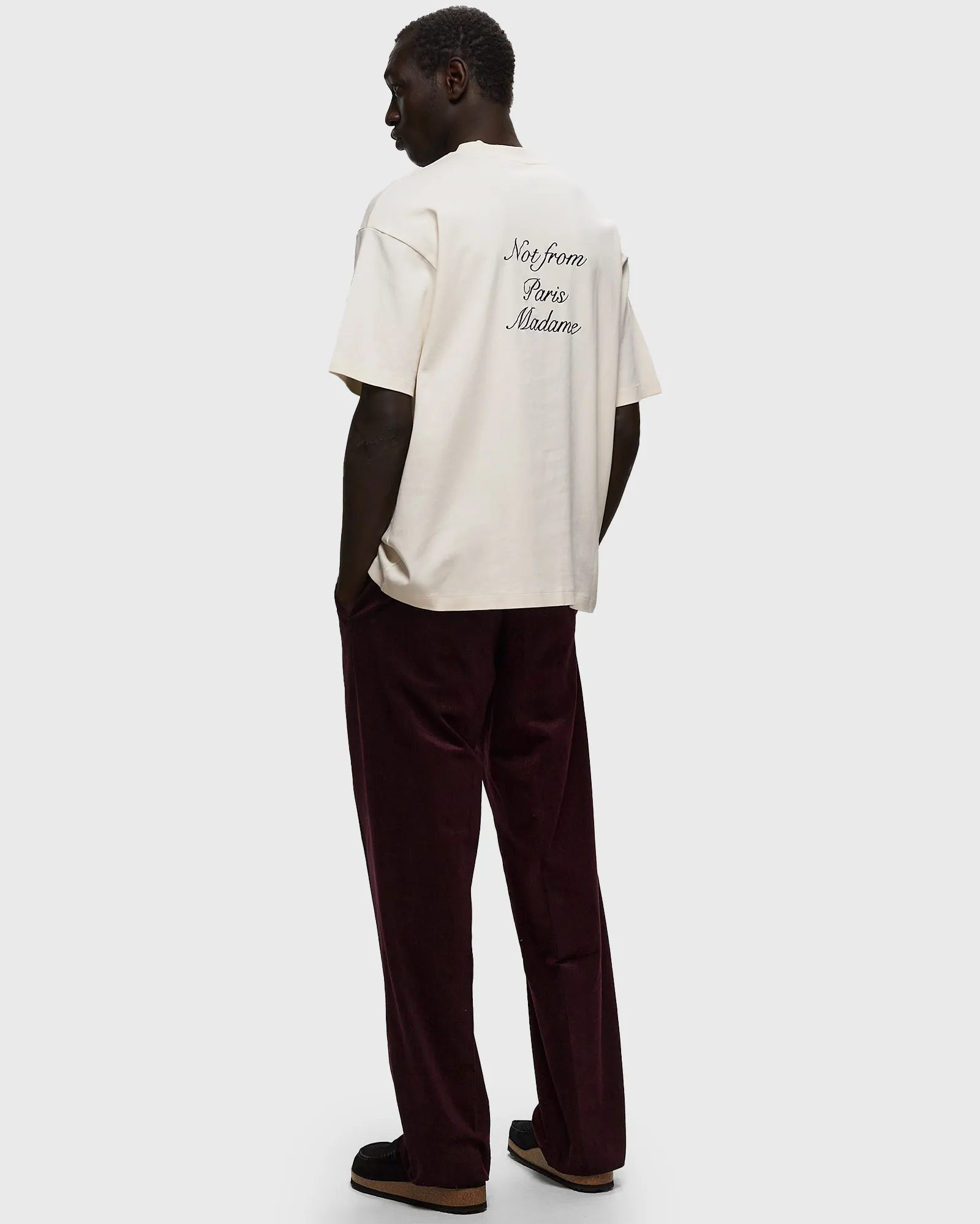 Drôle de Monsieur Le T-Shirt Slogan Cursive