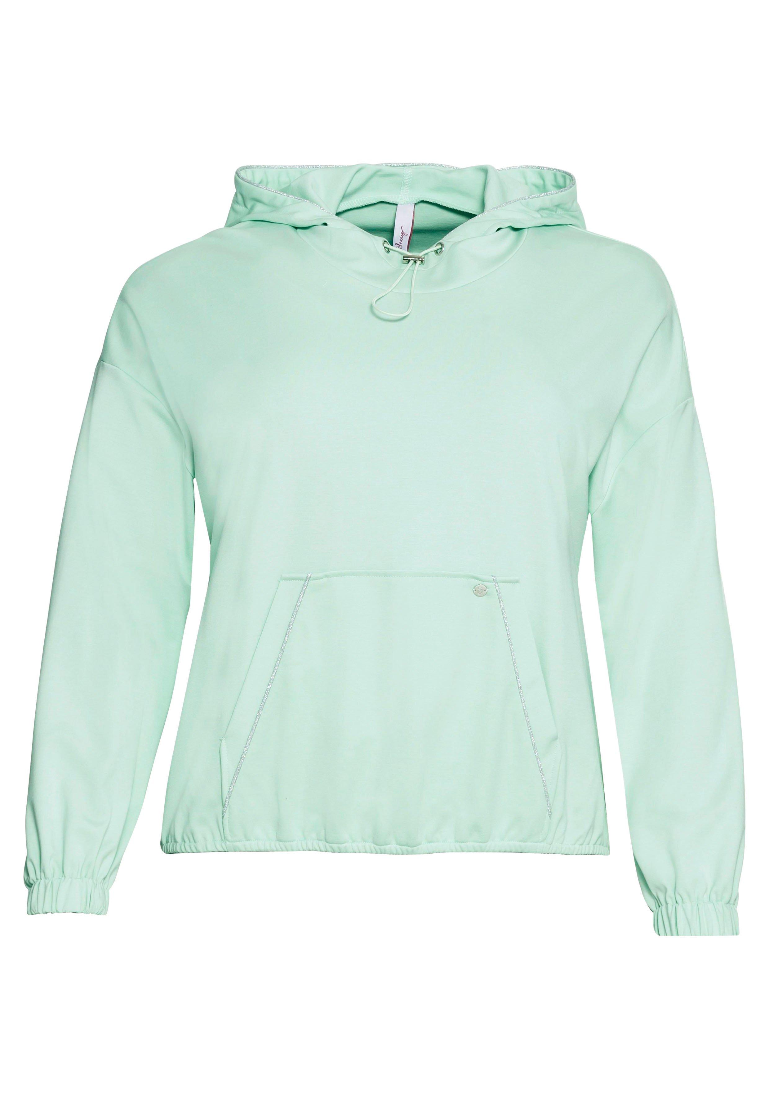 Langarmshirt mit Kapuze und Kängurutasche