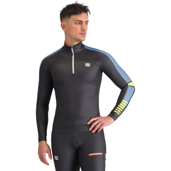 Sportful Apex Jersey Langarmshirt Black / Natural Gray Herren