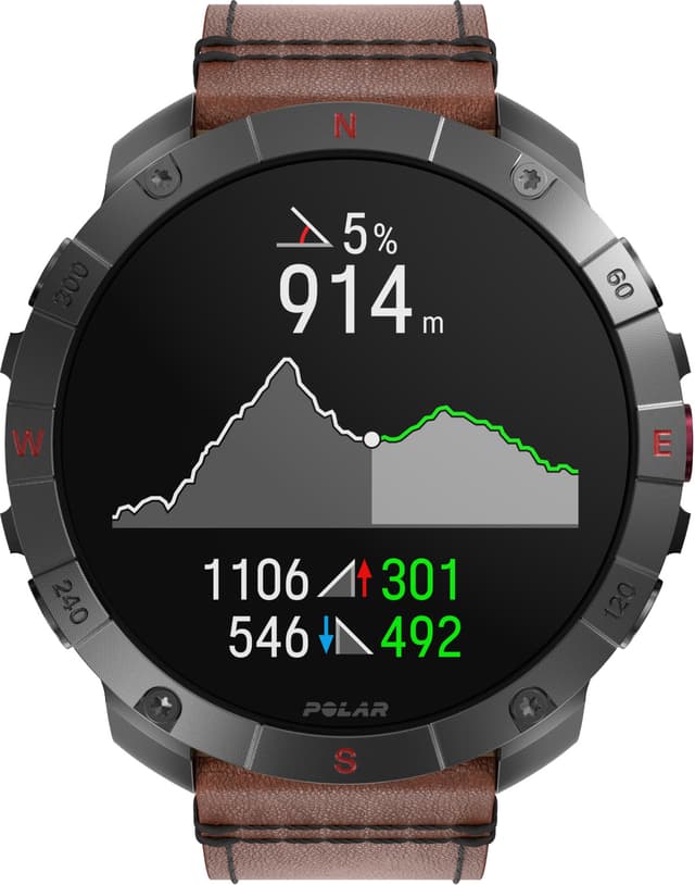 Polar Grit X2 Pro sportsur M-L (titanium/stål)